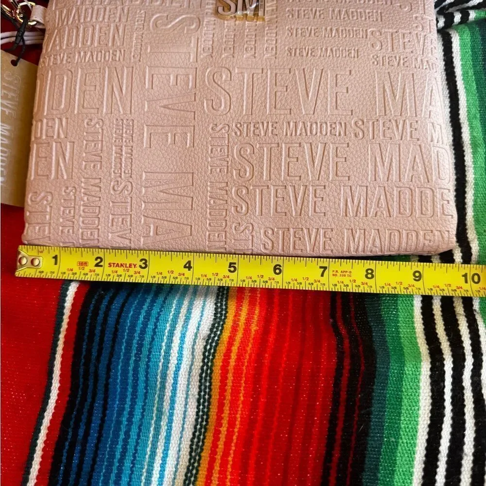 Steve Madden light Pink Clutch Logo Bag